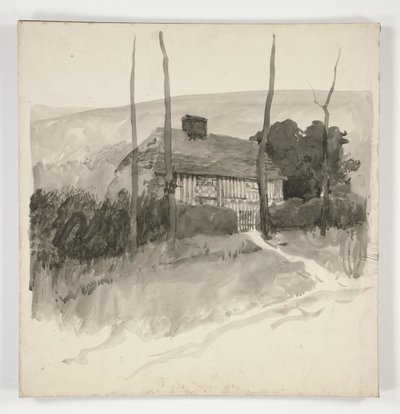 Arkitektstudie av Edwin Austin Abbey