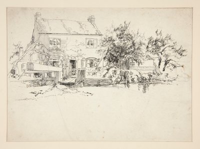Arkitektonisk studie: Hurley, London av Edwin Austin Abbey