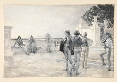 Balthazar synger: av Edwin Austin Abbey