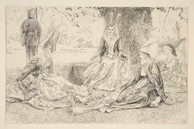 Før prinsessen av Edwin Austin Abbey