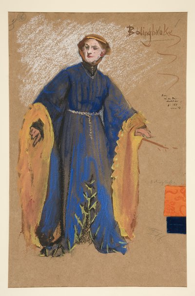 Bolingbroke, kostymeskisse for kong Richard II av Edwin Austin Abbey