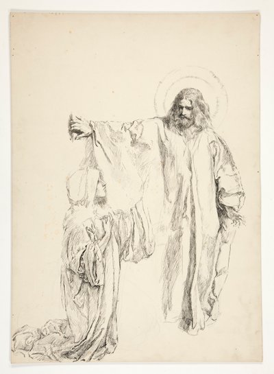 Kristus og Maria Magdalena av Edwin Austin Abbey