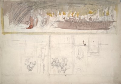 Komposisjonsstudie for av Edwin Austin Abbey