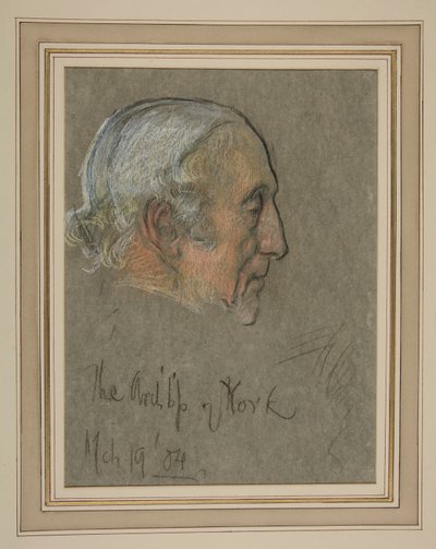 Kroning av Edward VII Portrett: William Dalrymple Maclagan, erkebiskop av Edwin Austin Abbey