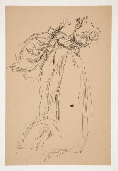 Draperi studie av Edwin Austin Abbey
