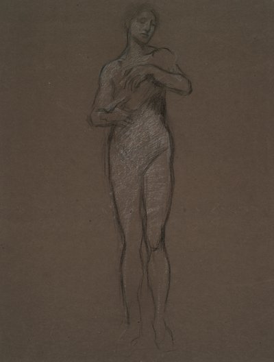 Tidlig studie for av Edwin Austin Abbey