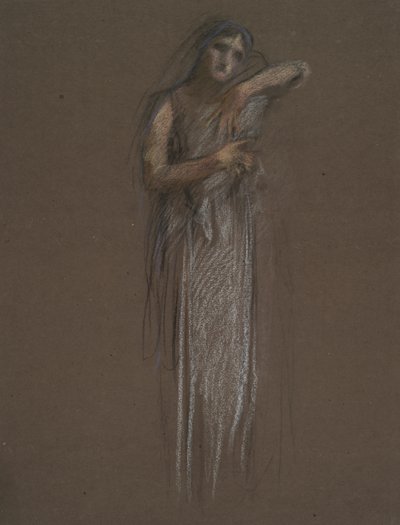 Tidlig studium for av Edwin Austin Abbey