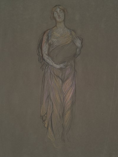 Tidlig studium for av Edwin Austin Abbey
