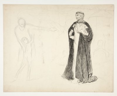 Tidlig studie for kong John av Edwin Austin Abbey
