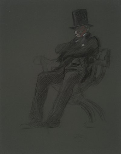 Figurstudie for av Edwin Austin Abbey