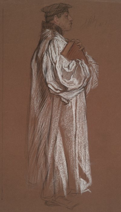 Figur for rettssaken mot Catherine av Edwin Austin Abbey