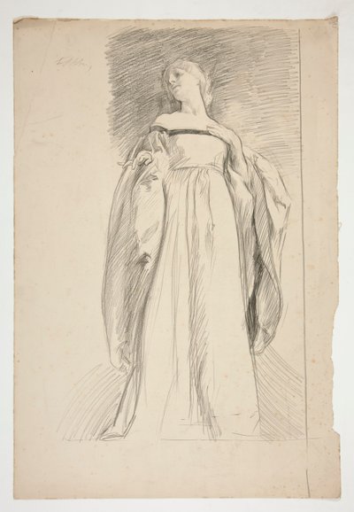Figurstudie for av Edwin Austin Abbey