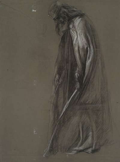 Figurstudie for av Edwin Austin Abbey