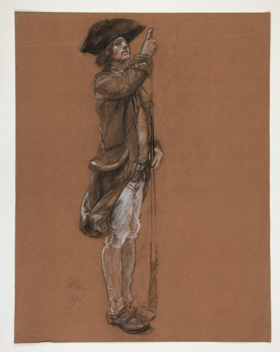 Figurstudie for av Edwin Austin Abbey