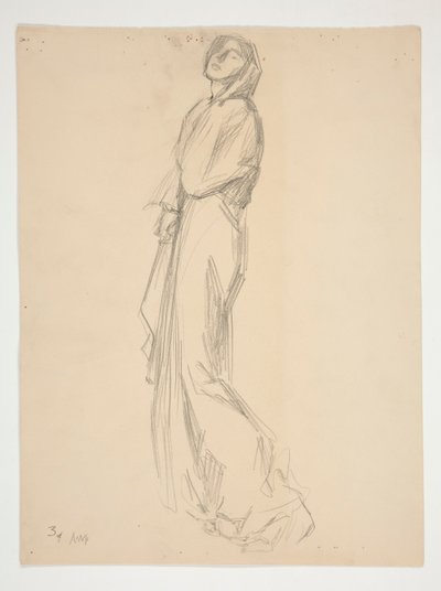 Figurstudie for av Edwin Austin Abbey