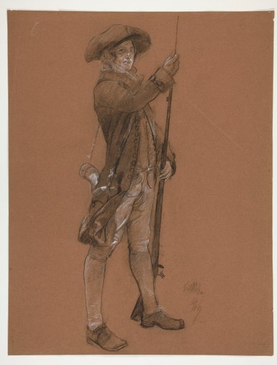 Figurstudie for av Edwin Austin Abbey