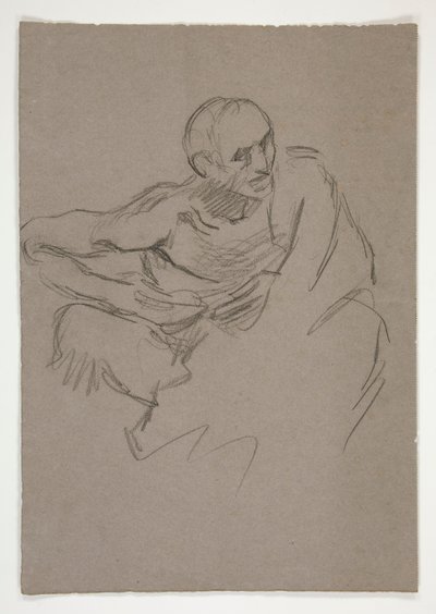 Figurstudie for av Edwin Austin Abbey