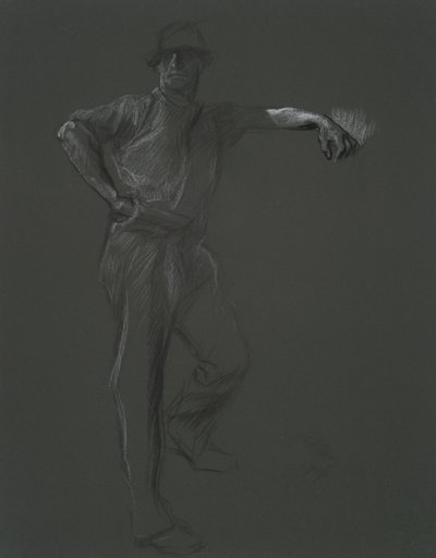 Figurstudie for av Edwin Austin Abbey