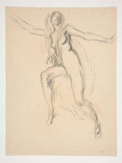 Figurstudie for av Edwin Austin Abbey