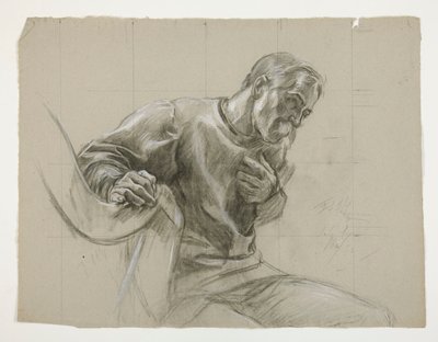 Figurstudie for av Edwin Austin Abbey