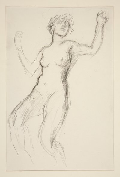 Figurstudie for av Edwin Austin Abbey