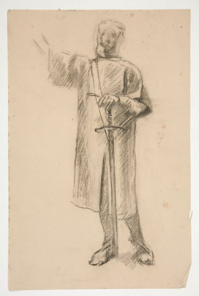 Figurstudie for av Edwin Austin Abbey