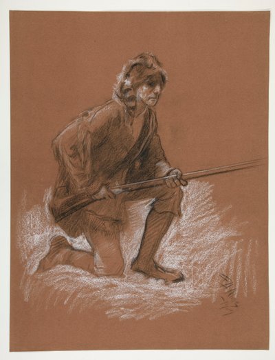 Figurstudie for av Edwin Austin Abbey