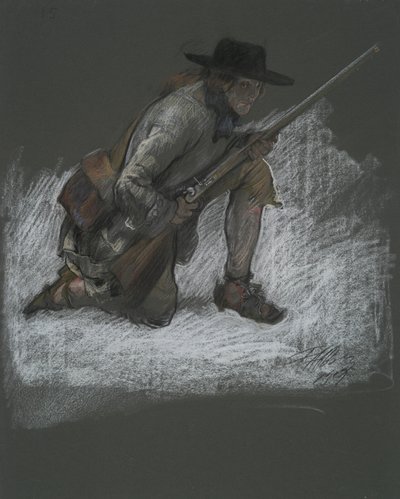 Figurstudie for av Edwin Austin Abbey
