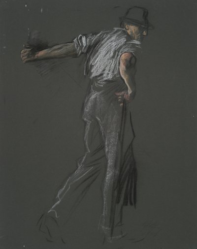 Figurstudie for av Edwin Austin Abbey
