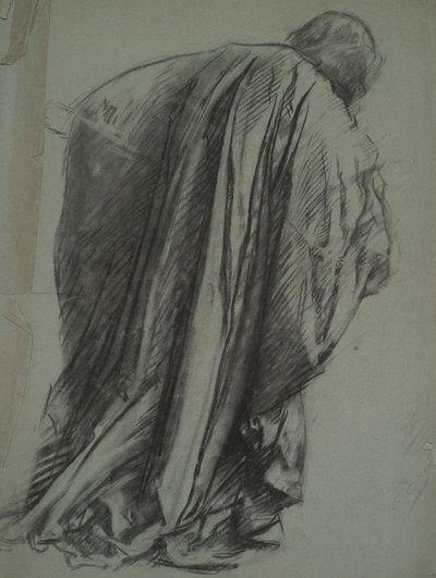 Figurstudie for Galahad i av Edwin Austin Abbey