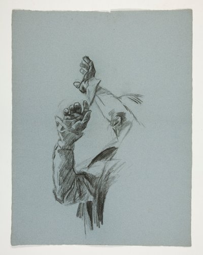 Figurstudie for kong Arthur av Edwin Austin Abbey
