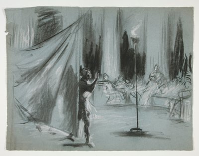 Figurer i en sal av Edwin Austin Abbey