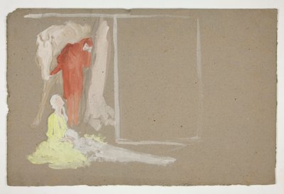 Gruppe med figurer - (uidentifisert illustrasjon) av Edwin Austin Abbey