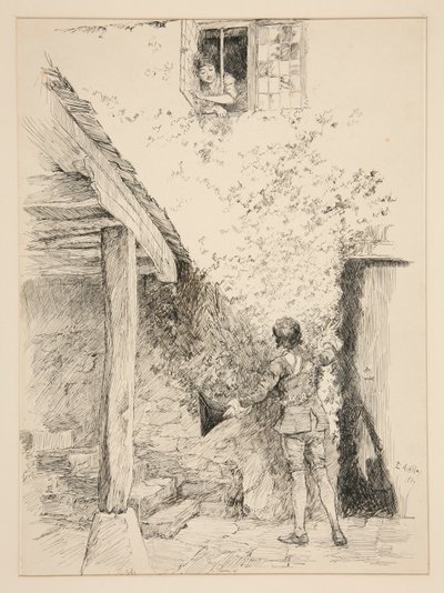 Illustrasjon for av Edwin Austin Abbey