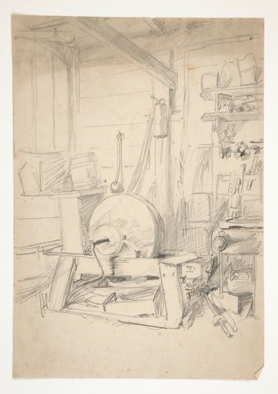Interiørstudie av Edwin Austin Abbey