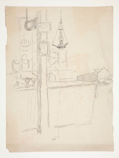Interiørstudie av Edwin Austin Abbey