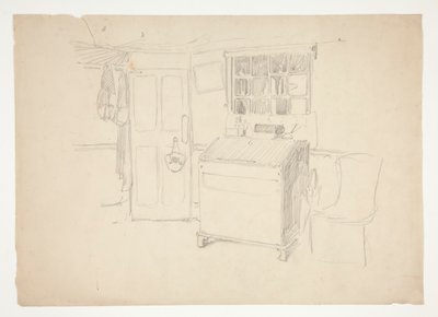 Interiørstudie av Edwin Austin Abbey