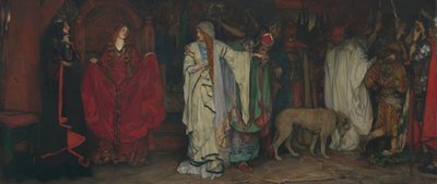 Kong Lear, akt I, scene I, 1898. av Edwin Austin Abbey