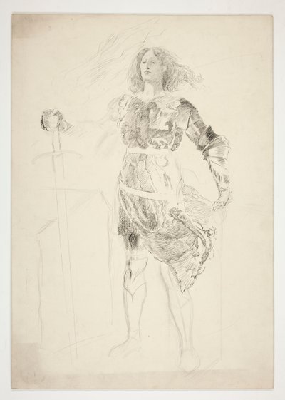 La Pucelle (studie for .1181) - akt III, scene II, kong Henrik VI (del I) av Edwin Austin Abbey