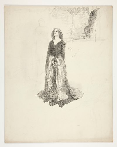 Lady with Hands Clasped, fra kong Richard II av Edwin Austin Abbey