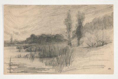 Landskap ved vann av Edwin Austin Abbey