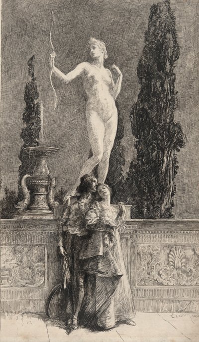 Lorenzo og Jessica: av Edwin Austin Abbey