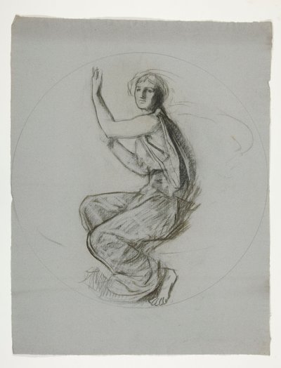 Medaljongstudie for veggmaleri ved delstatsbygningen i Harrisburg, Pennsylvania, 1902-1911 (fullført av John Singer Sargent) av Edwin Austin Abbey