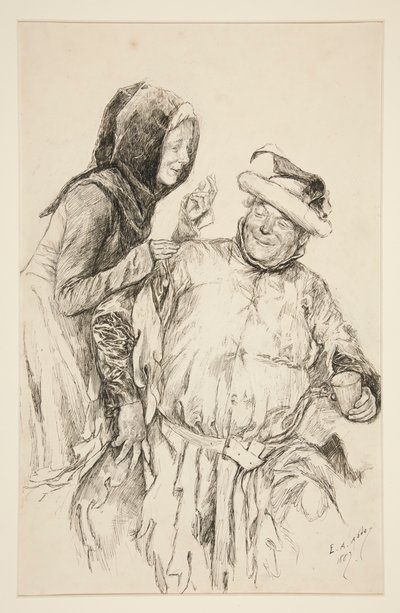 Elskerinne raskt: av Edwin Austin Abbey