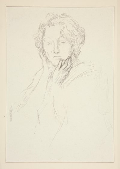 Portrett av Mrs. Abbey av Edwin Austin Abbey