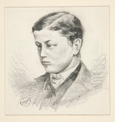 Portrett av en uidentifisert ung gutt av Edwin Austin Abbey