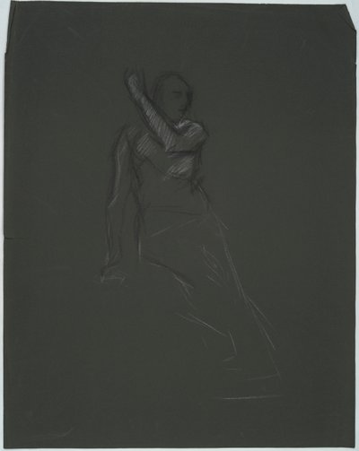 Mulig figurstudie for av Edwin Austin Abbey
