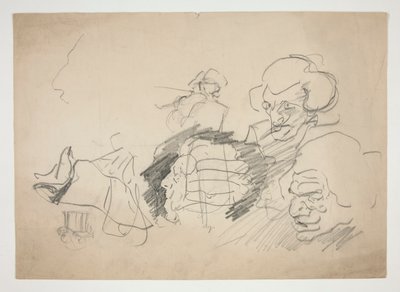Ark med skisser av Edwin Austin Abbey