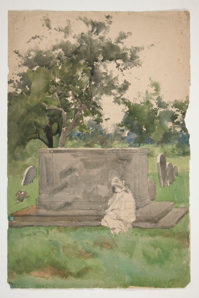 Skisse for av Edwin Austin Abbey