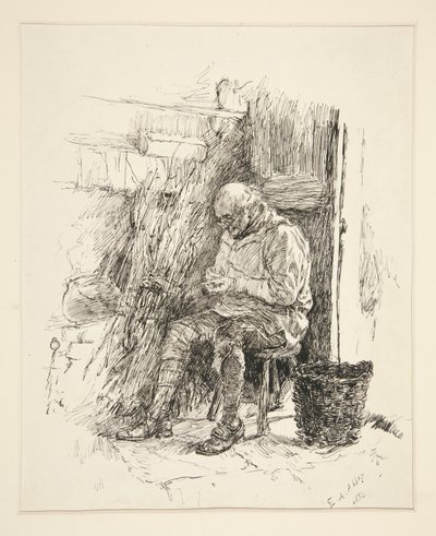 Skisse for av Edwin Austin Abbey